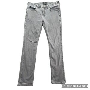 Paige Federal Men's Slim Fit Gray Jeans - 36 Waist‎ 32 Inseam Modern Denim